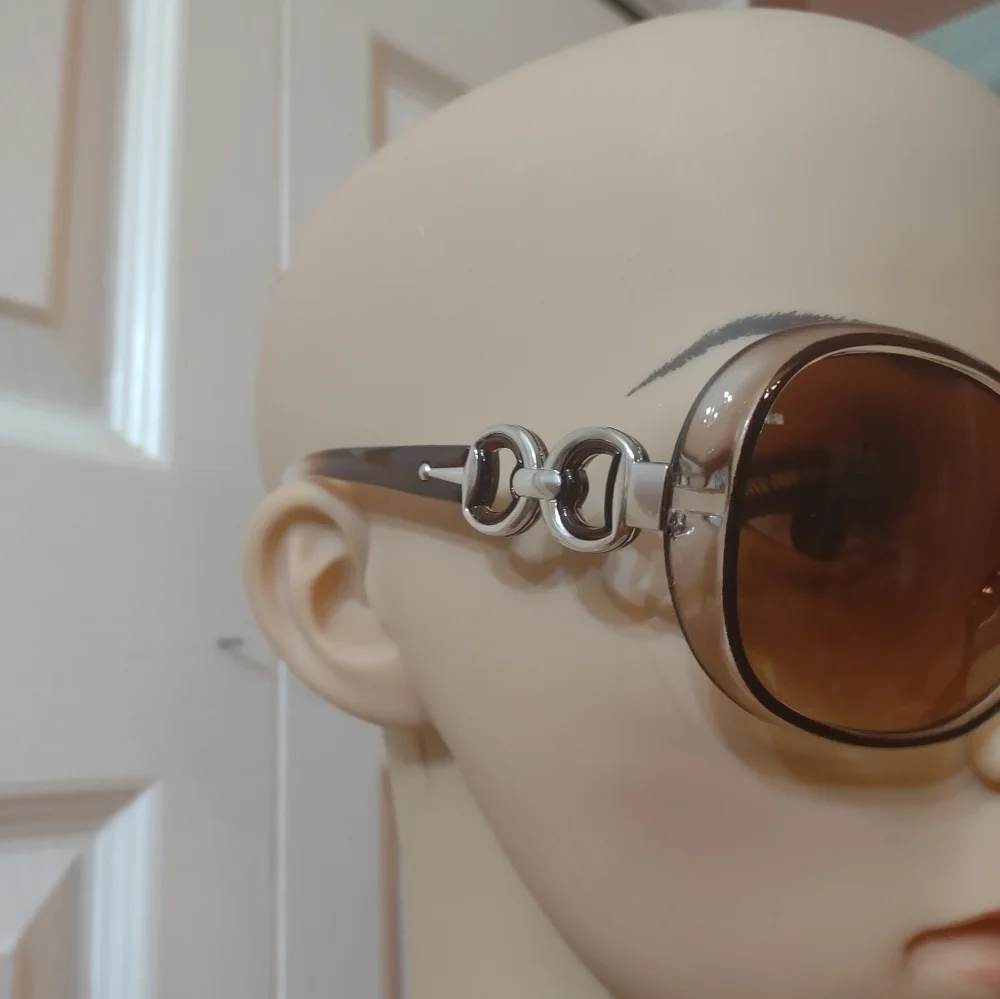 New women's fashion brown and clear sunglasses